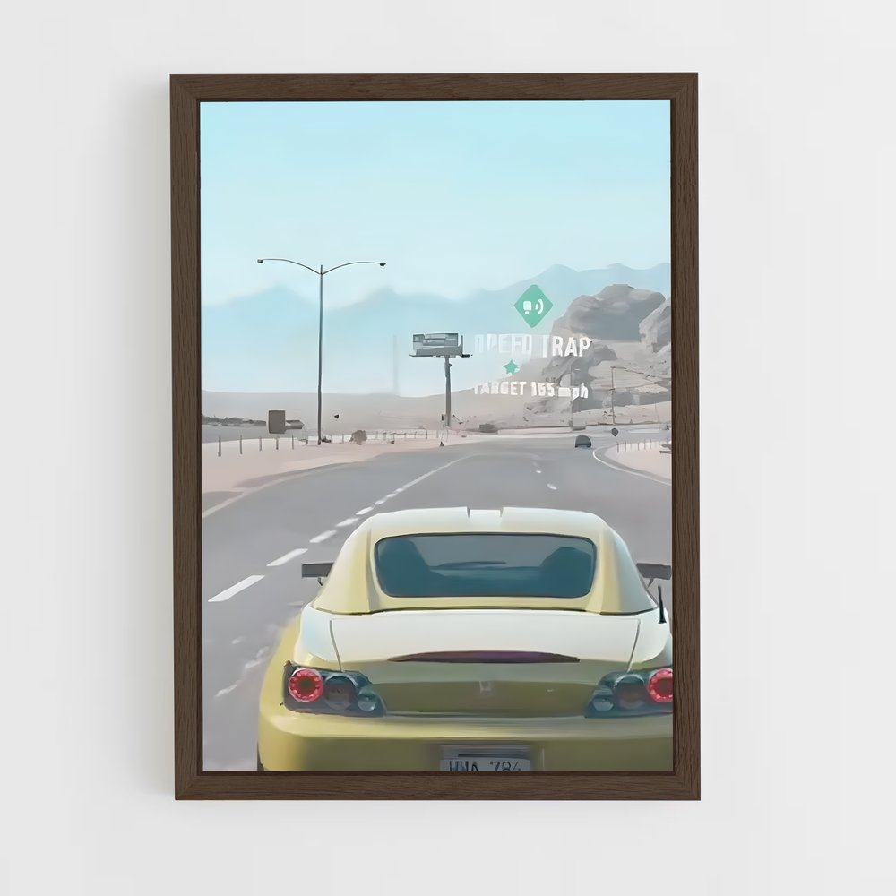 Poster Route des Déserts – affiche Need for speed (vue 5)